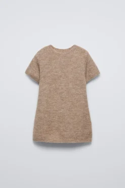 Niños ZARA 1½ - 6 Años·Vestidos / Petos|1½ - 6 Años·Punto<VESTIDO PUNTO MANGA CORTA