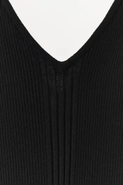 New VESTIDO PUNTO RIB Mujer Vestidos