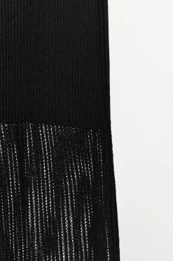 New VESTIDO PUNTO RIB Mujer Vestidos