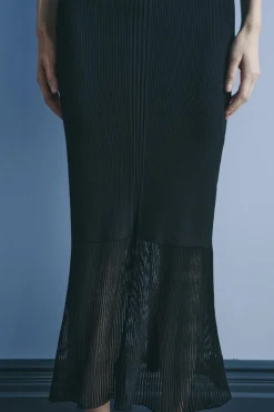 New VESTIDO PUNTO RIB Mujer Vestidos