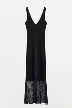 New VESTIDO PUNTO RIB Mujer Vestidos