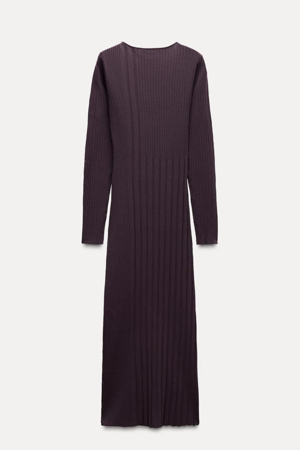 Hot VESTIDO PUNTO RIB COMBINADO Mujer Vestidos|Cárdigan / Jerséis