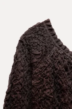 Sale VESTIDO PUNTO TEXTURA Mujer Vestidos|Cárdigan / Jerséis