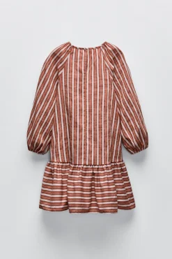 Niños ZARA 6 - 14 Años·Vestidos / Monos<VESTIDO RAYAS