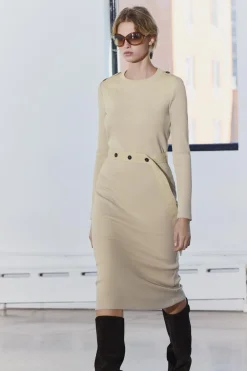 Hot VESTIDO RIB CINTURÓN Mujer Vestidos