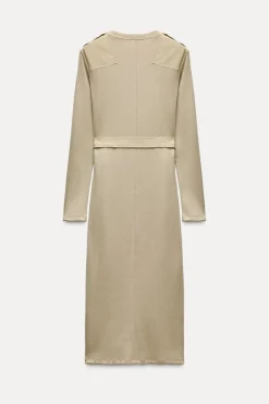 Hot VESTIDO RIB CINTURÓN Mujer Vestidos