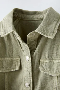 Niños ZARA 1½ - 6 Años·Vestidos / Petos|6 - 18 Meses·Vestidos / Monos<VESTIDO SARGA CINTURÓN