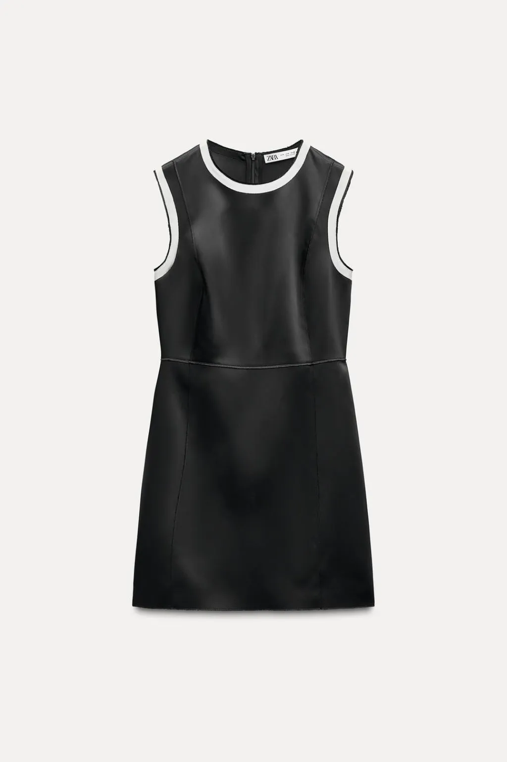 Clearance VESTIDO SATINADO CONTRASTE ZW COLLECTION Mujer Vestidos