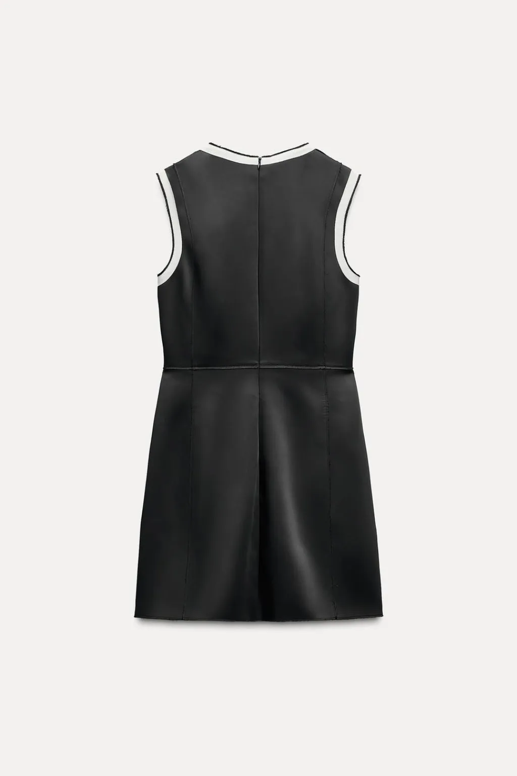 Clearance VESTIDO SATINADO CONTRASTE ZW COLLECTION Mujer Vestidos