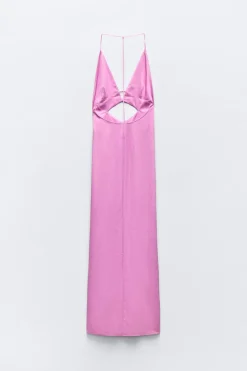 Discount VESTIDO SATINADO CUT OUT Mujer Vestidos