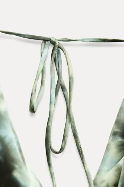 Discount VESTIDO SATINADO ESTAMPADO TIE DYE Mujer Vestidos