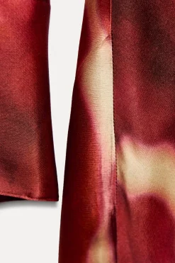 Hot VESTIDO SATINADO ESTAMPADO ZW COLLECTION Mujer Vestidos