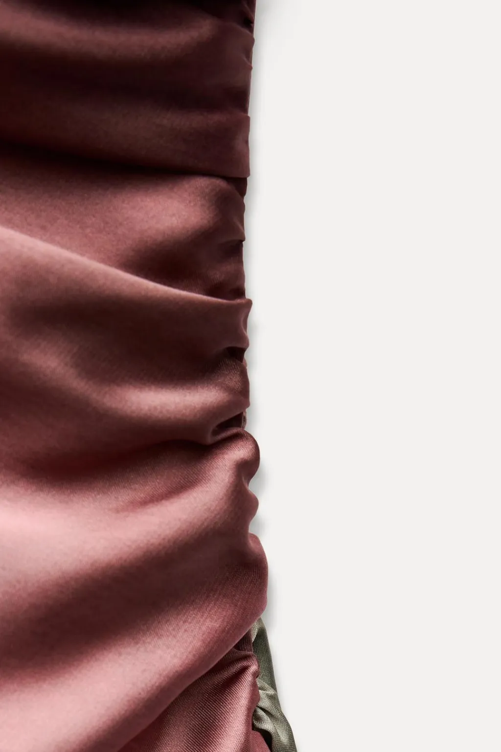 New VESTIDO SATINADO MIDI TIE DYE Mujer Vestidos