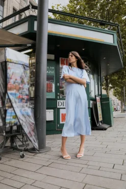 Clearance VESTIDO SATINADO NUDO Mujer Vestidos