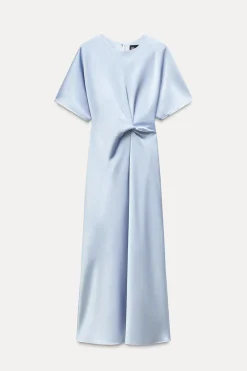 Clearance VESTIDO SATINADO NUDO Mujer Vestidos