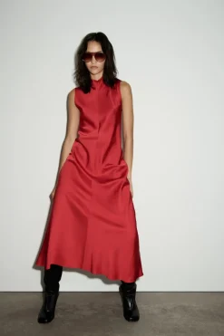 Hot VESTIDO SATINADO ZW COLLECTION Mujer Vestidos