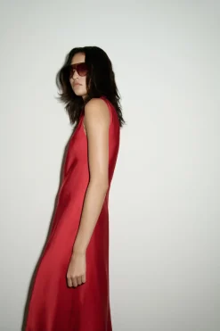 Hot VESTIDO SATINADO ZW COLLECTION Mujer Vestidos