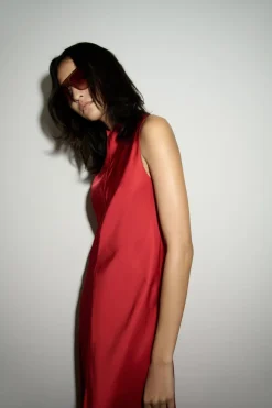 Hot VESTIDO SATINADO ZW COLLECTION Mujer Vestidos