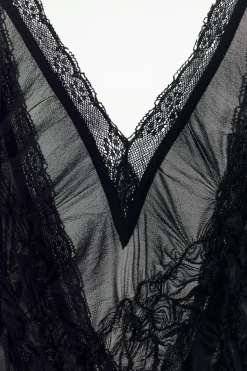 Sale VESTIDO SEMITRANSPARENTE TEXTURA Mujer Vestidos|Lenceria