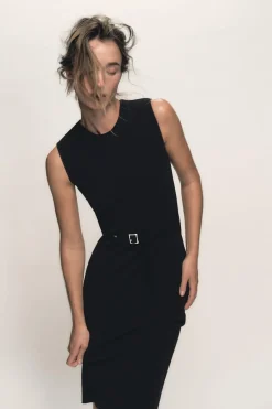 Fashion VESTIDO STRETCH CONTOURING CINTURÓN Mujer Vestidos