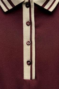 Best VESTIDO TABLAS RIB CONTRASTE Mujer Vestidos