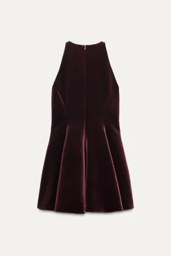 Outlet VESTIDO TERCIOPELO GODETS ZW COLLECTION Mujer Vestidos