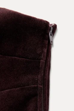 Best VESTIDO TERCIOPELO LAZO Mujer Vestidos