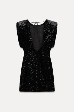 Hot VESTIDO TERCIOPELO LENTEJUELAS ZW COLLECTION Mujer Vestidos