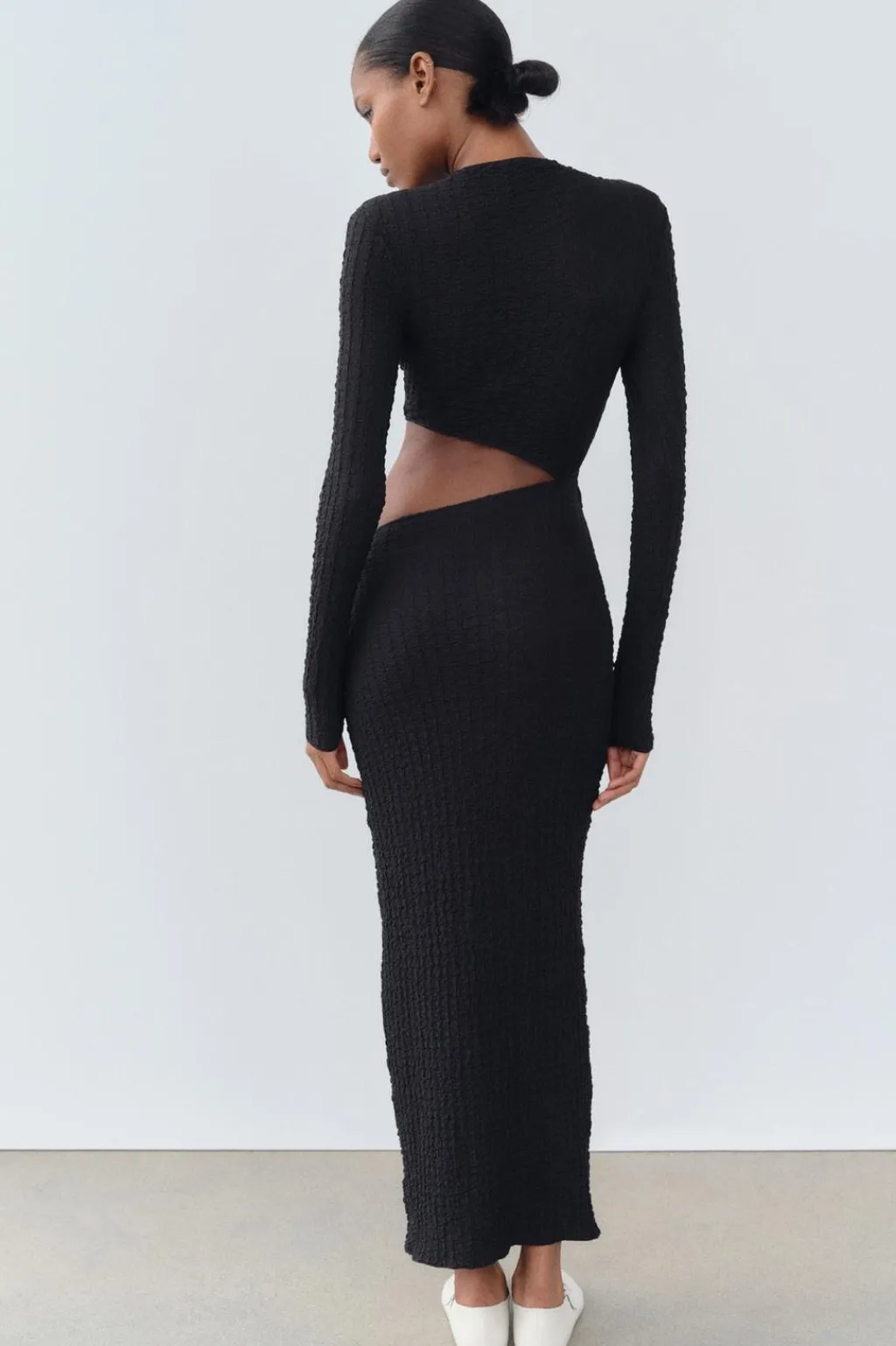 Clearance VESTIDO TEXTURA CUT OUT Mujer Vestidos