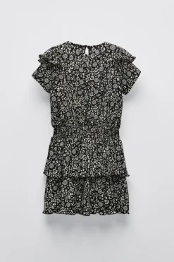 Niños ZARA 6 - 14 Años·Vestidos / Monos<VESTIDO TEXTURA ESTAMPADO