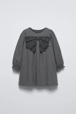 Niños ZARA 1½ - 6 Años·Vestidos / Petos|6 - 18 Meses·Vestidos / Monos<VESTIDO TEXTURA LAZO ANIMAL PRINT