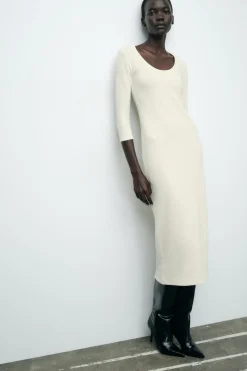 New VESTIDO TEXTURA SOFT Mujer Vestidos