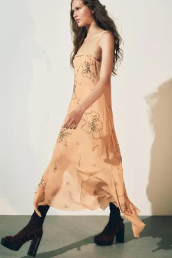 Clearance VESTIDO TIRANTES BORDADO ZW COLLECTION Mujer Vestidos