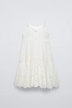 Niños ZARA 6 - 14 Años·Vestidos / Monos<VESTIDO TIRANTES BORDADOS