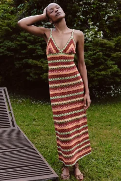 Fashion VESTIDO TIRANTES CROCHET Mujer Vestidos