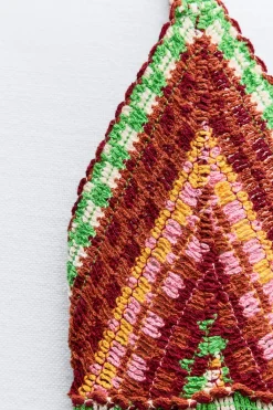 Fashion VESTIDO TIRANTES CROCHET Mujer Vestidos