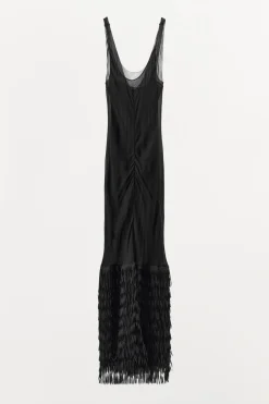 Outlet VESTIDO TIRANTES FLECOS Mujer Vestidos