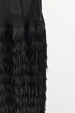 Outlet VESTIDO TIRANTES FLECOS Mujer Vestidos