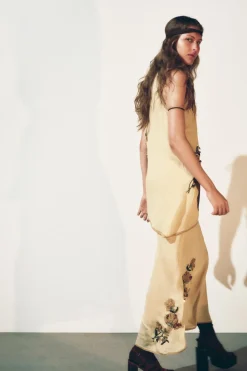 Online VESTIDO TOP FLORES BORDADAS ZW COLLECTION Mujer Vestidos