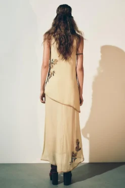 Online VESTIDO TOP FLORES BORDADAS ZW COLLECTION Mujer Vestidos