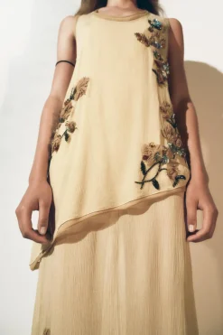 Online VESTIDO TOP FLORES BORDADAS ZW COLLECTION Mujer Vestidos