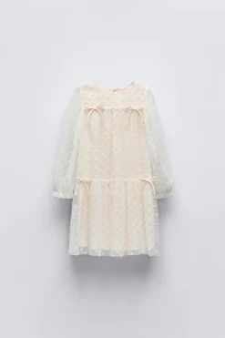 Niños ZARA 1½ - 6 Años·Vestidos / Petos|6 - 18 Meses·Vestidos / Monos<VESTIDO TUL BORDADO