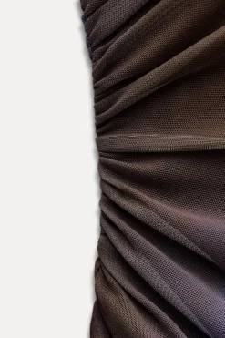 Outlet VESTIDO TUL DRAPEADO Mujer Vestidos