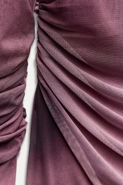 Fashion VESTIDO TUL DRAPEADO Mujer Vestidos