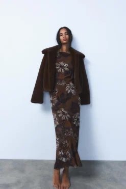 Online VESTIDO TUL ESTAMPADO Mujer Vestidos