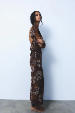 Online VESTIDO TUL ESTAMPADO Mujer Vestidos