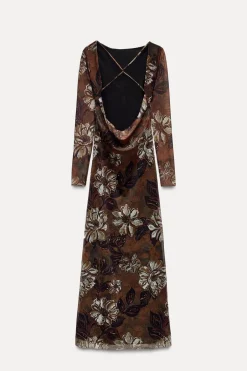 Online VESTIDO TUL ESTAMPADO Mujer Vestidos