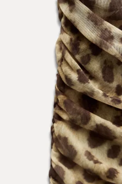 Discount VESTIDO TUL ESTAMPADO ANIMAL Mujer Vestidos