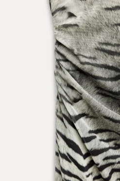 Outlet VESTIDO TUL ESTAMPADO ANIMAL Mujer Vestidos