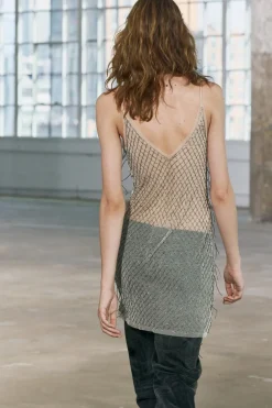 Hot VESTIDO TUL FLECOS ABALORIOS Mujer Vestidos|Lenceria